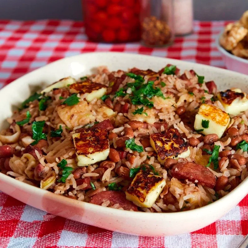 Arroz com baião
